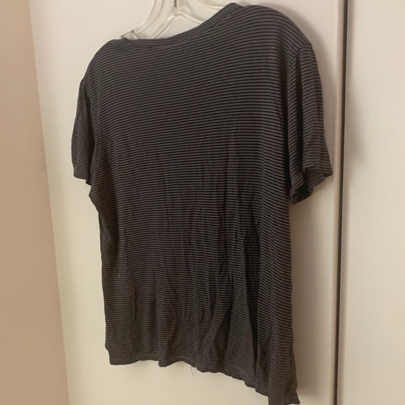 Emma & Sam LF Soft Grey and Black Striped T-Shirt - Picture 5 of 8